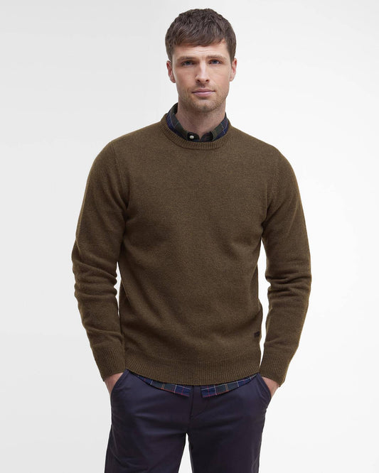 Barbour Sweater Man Ess Willow Green