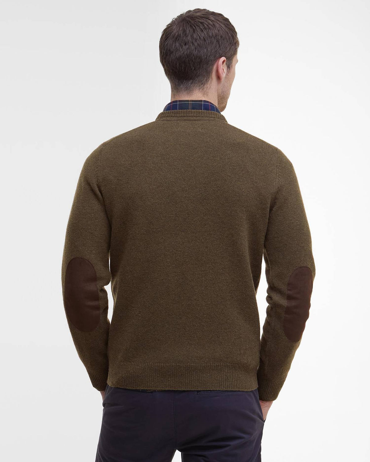 Barbour Sweater Man Ess Willow Green