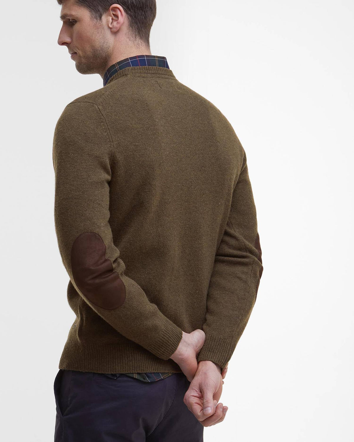 Barbour Sweater Man Ess Willow Green