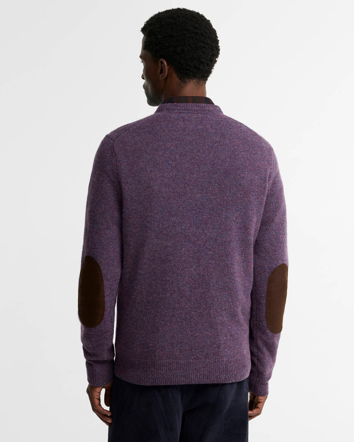 Barbour Sweater Man Ess Grape