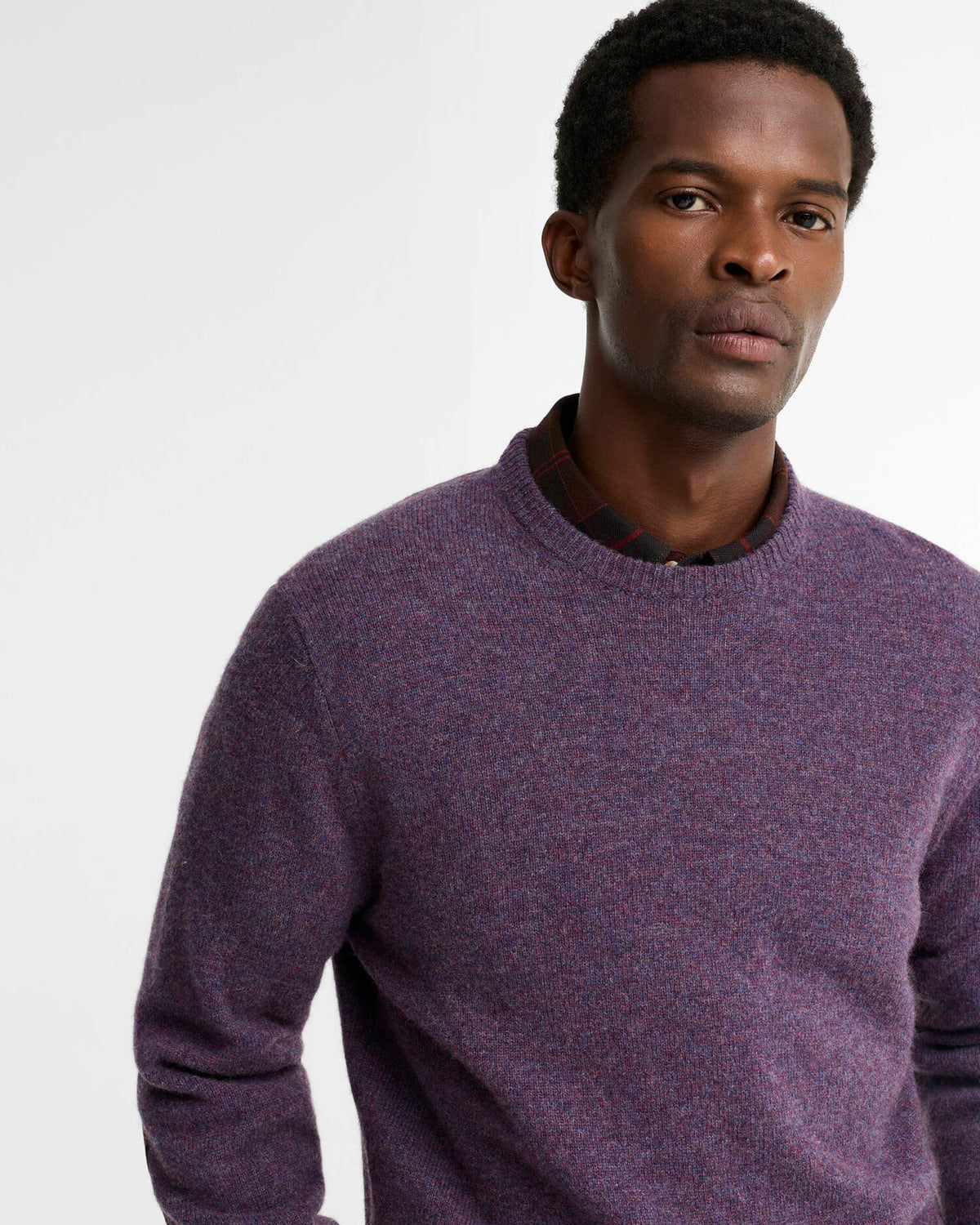Barbour Sweater Man Ess Grape