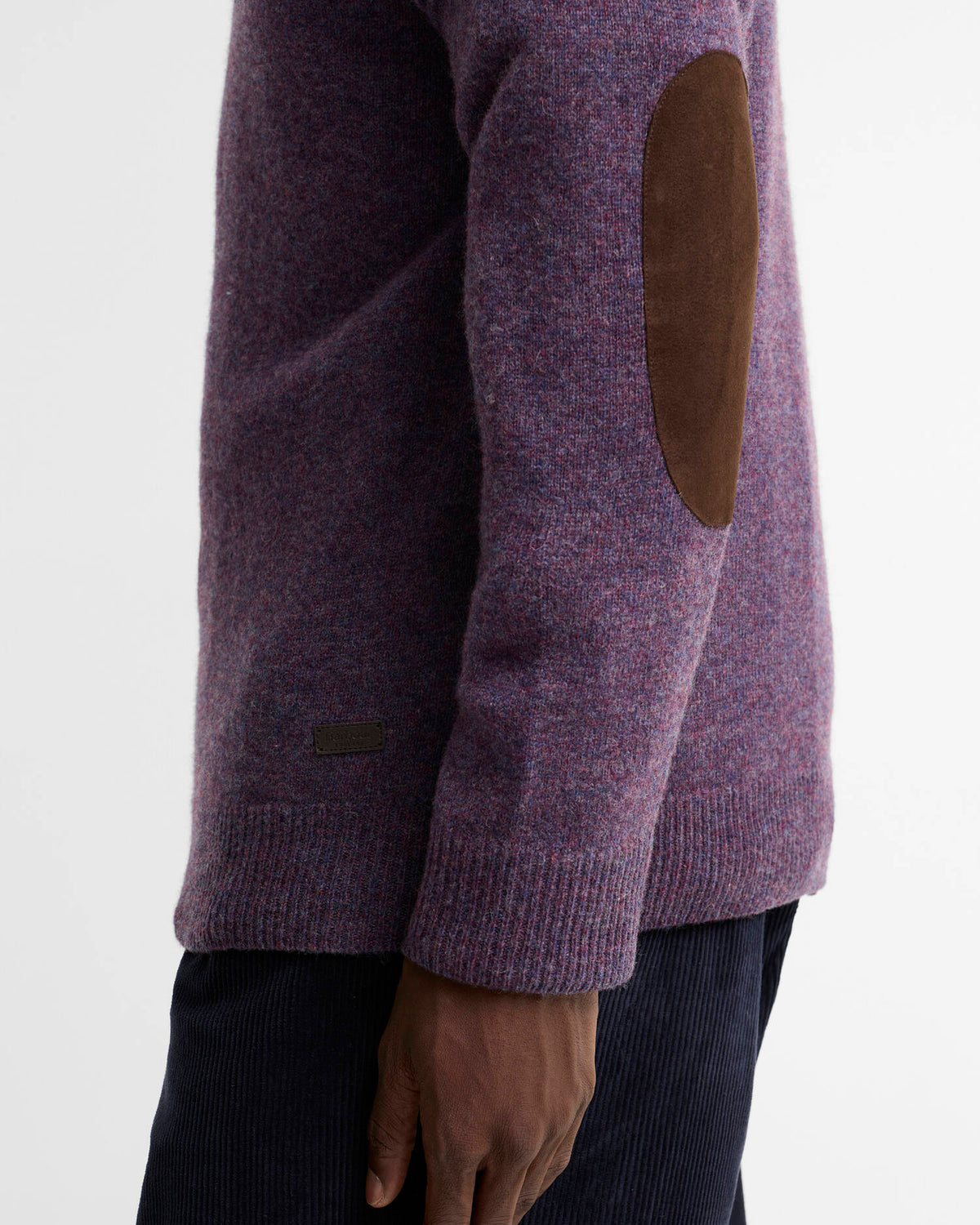 Barbour Sweater Man Ess Grape