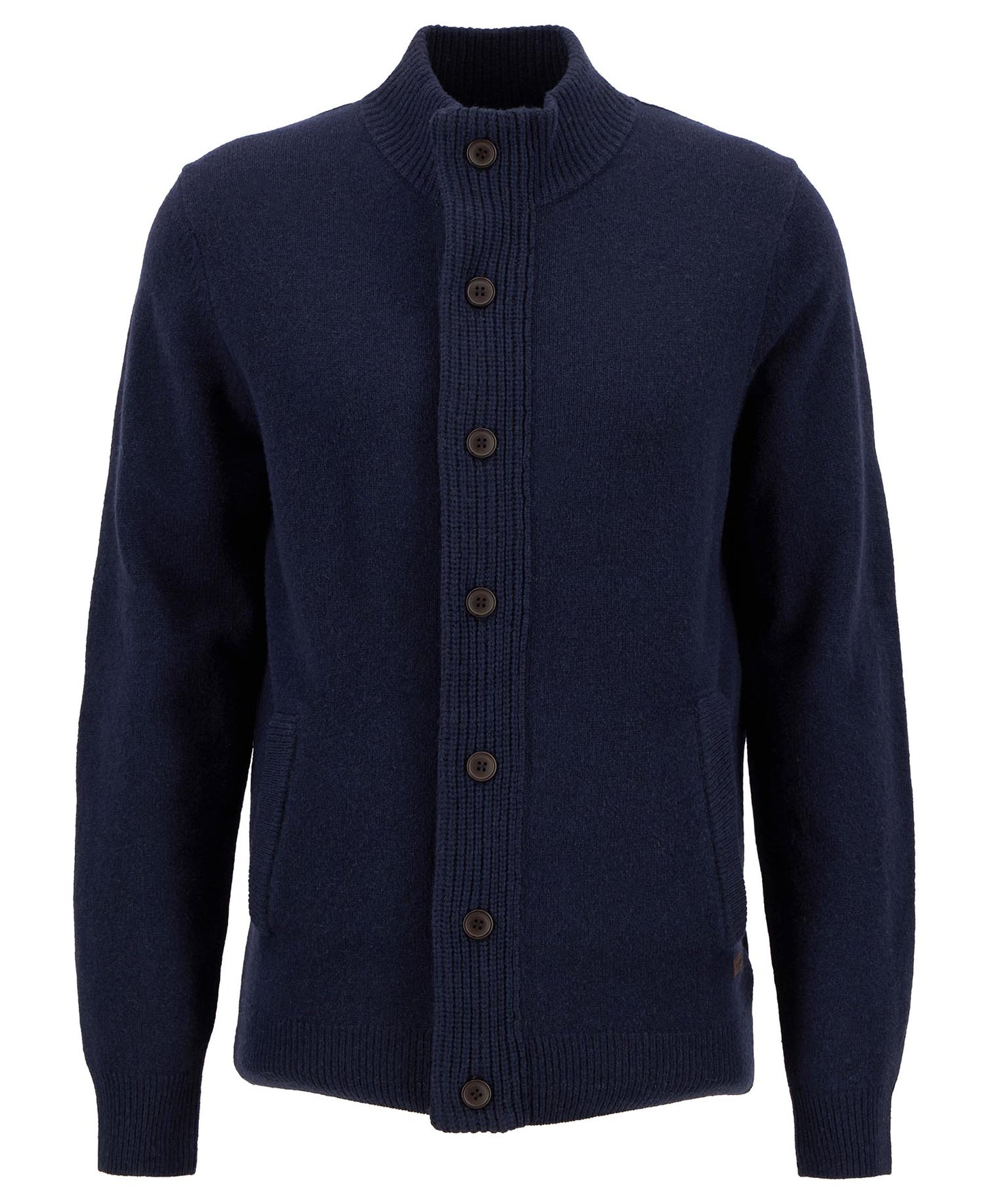 Barbour Sweater Man Knitwear Zip Navy