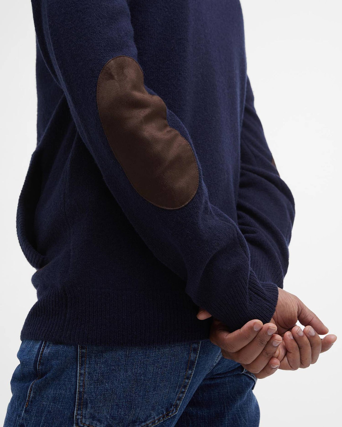 Barbour Sweater Man Knitwear Zip Navy