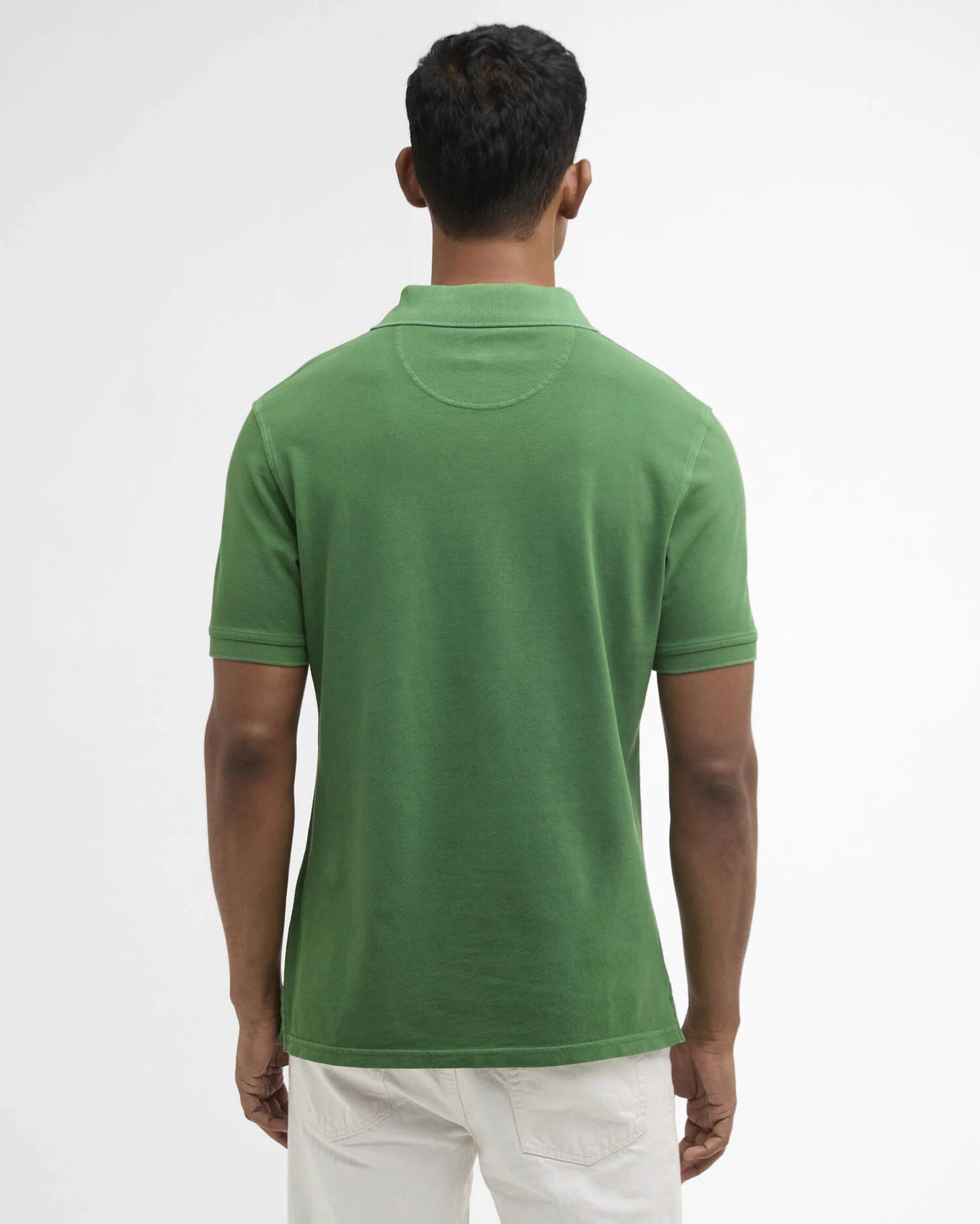 Barbour T-Shirt Man Polo Washed Green