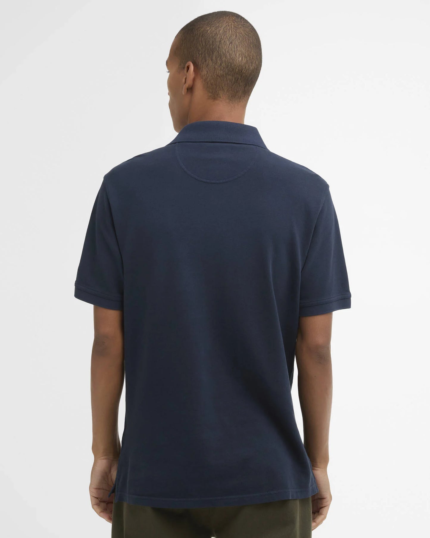 Barbour T-Shirt Man Polo Washed Tartan Navy