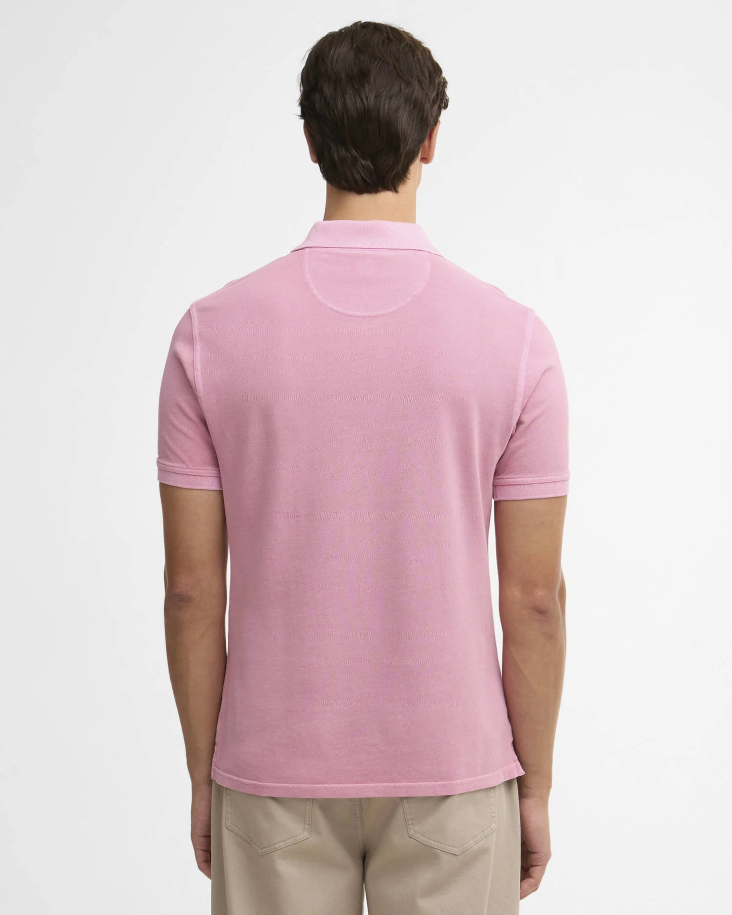 Barbour T-Shirt Man Polo Washed Pink