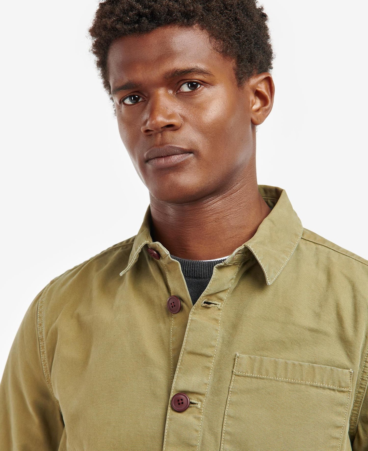 Barbour Jacket Man Overshirt Washed Cotton