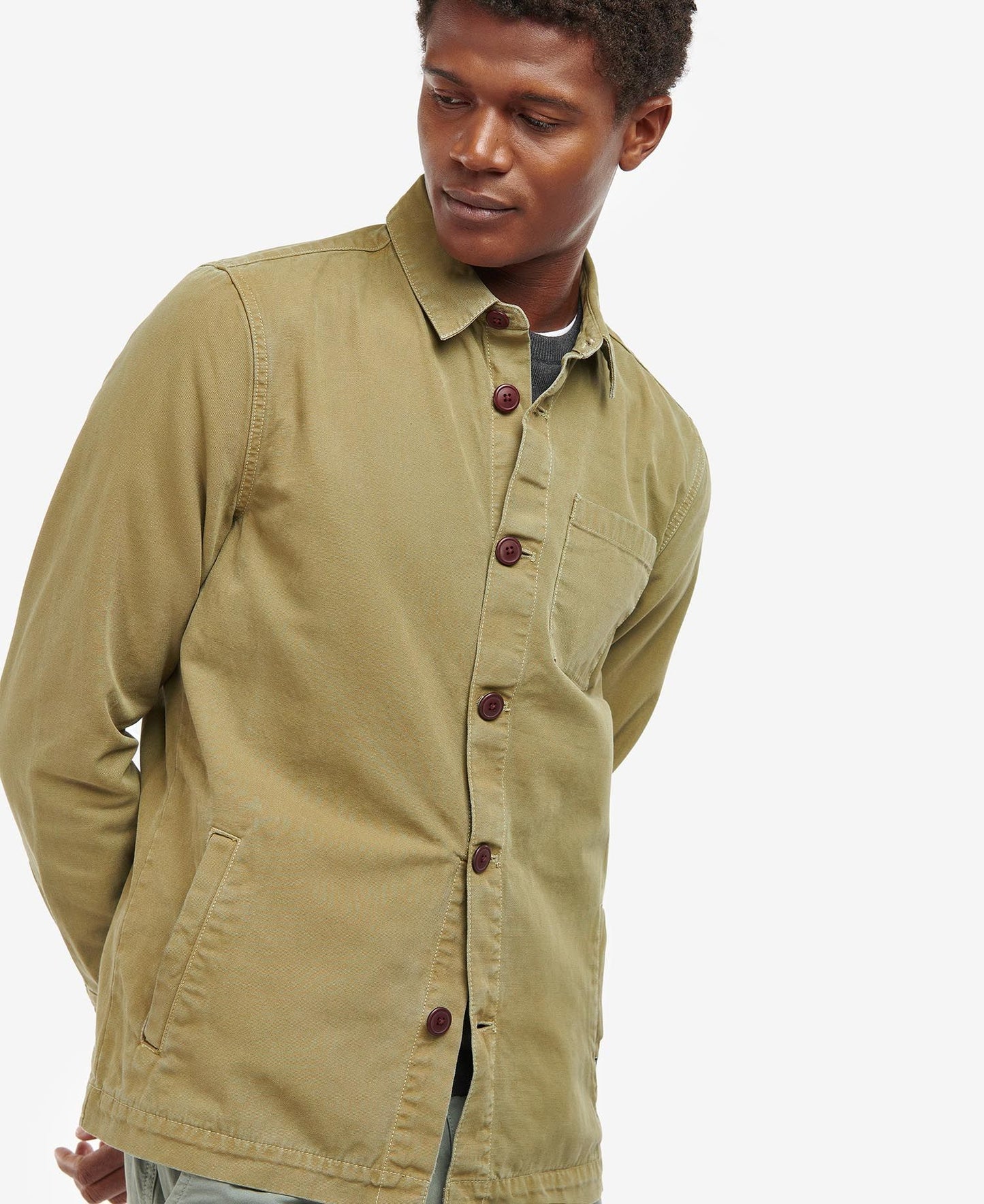 Barbour Jacket Man Overshirt Washed Cotton