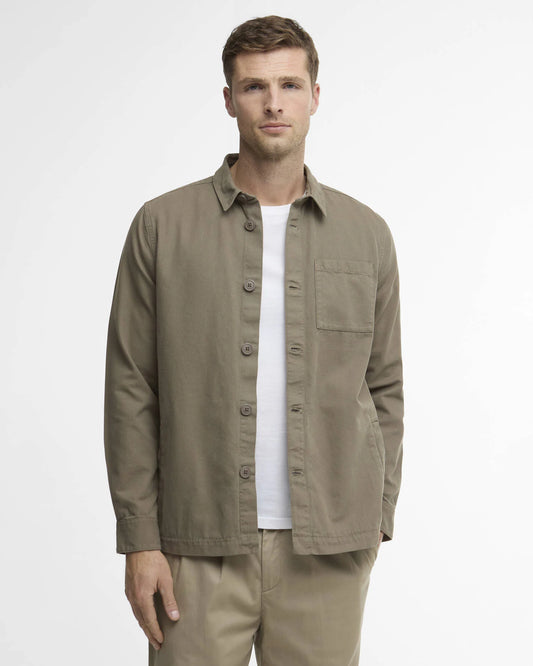 Barbour Jacket Man Overshirt Smokey Olive