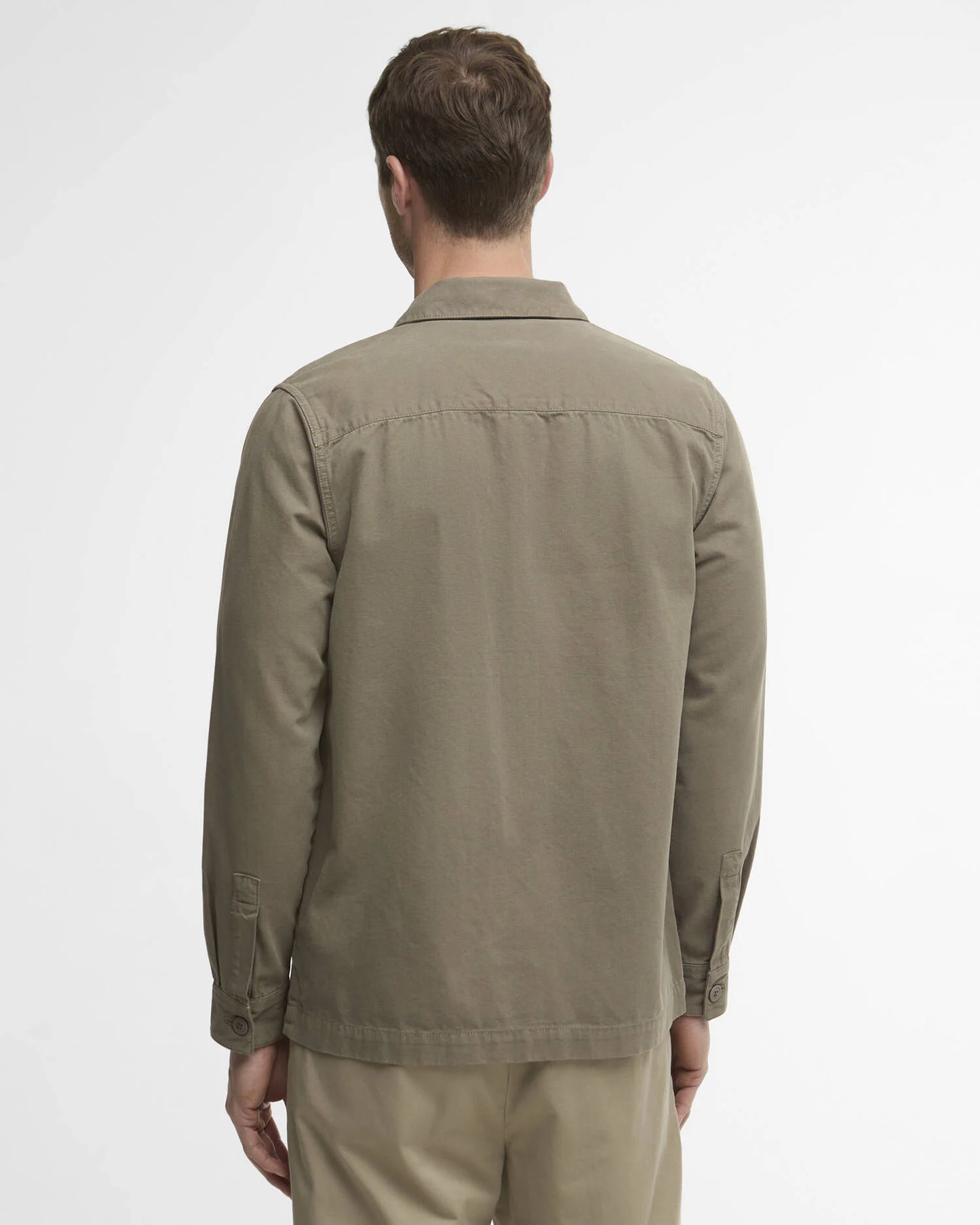 Barbour Jacket Man Overshirt Smokey Olive