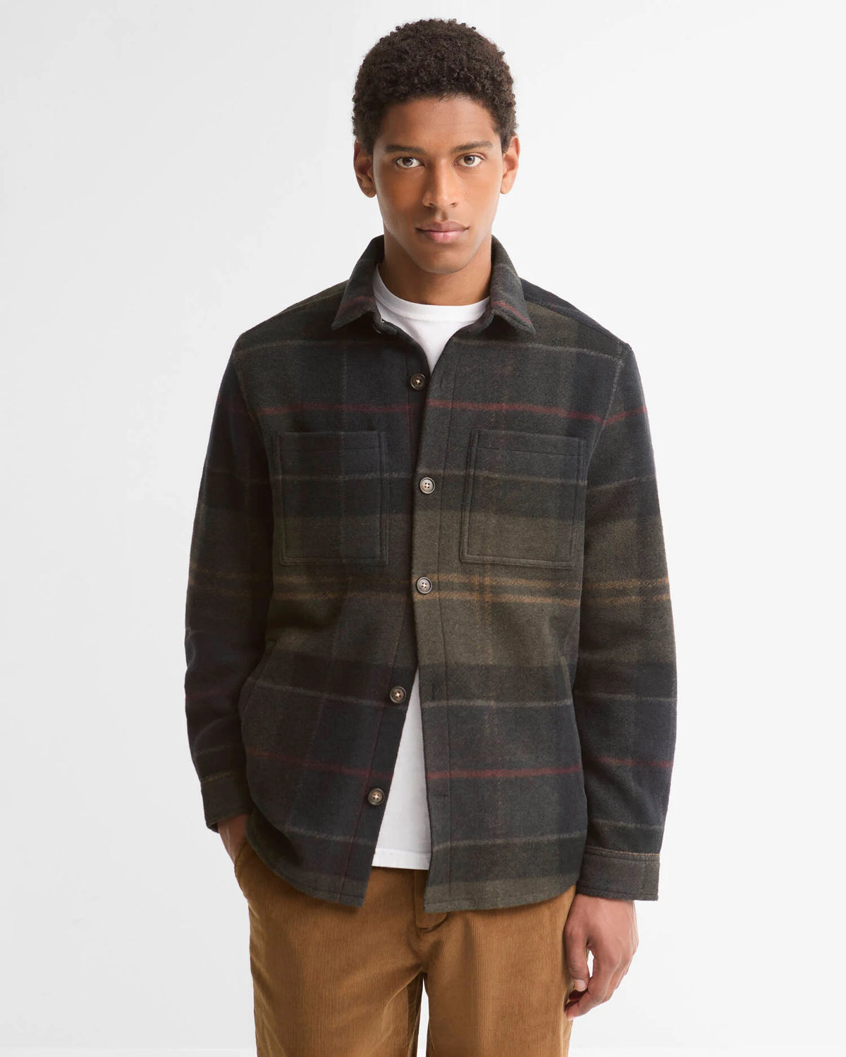 Barbour Shirt Man Woodlane OS Shadow Classic Tartan