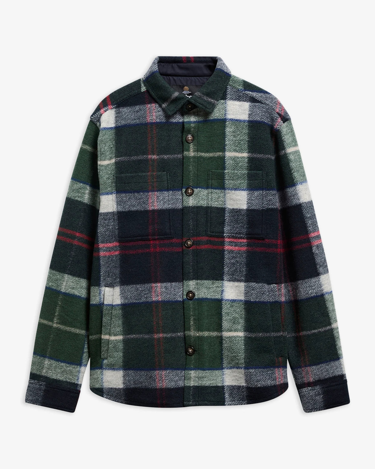 Barbour Shirt Man Woodlane OS Evergreen Tartan