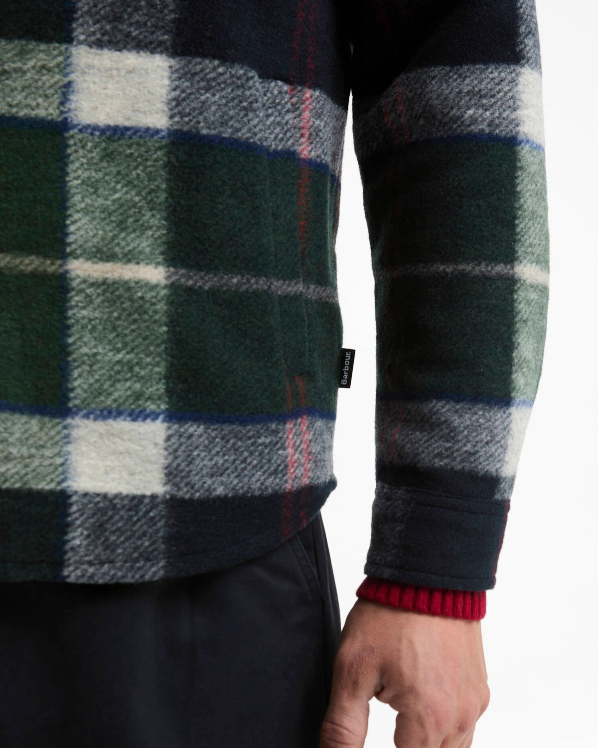 Barbour Shirt Man Woodlane OS Evergreen Tartan