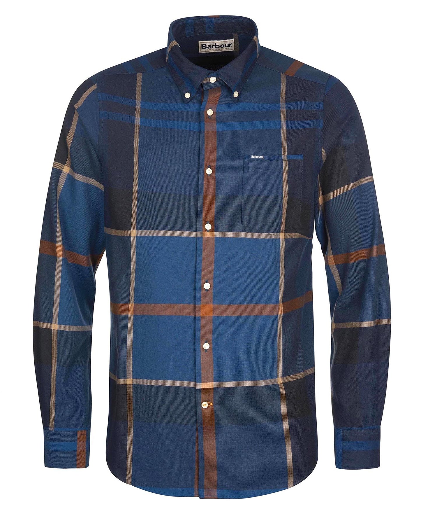 Barbour Shirt Man Dunoon Tailored Midnight