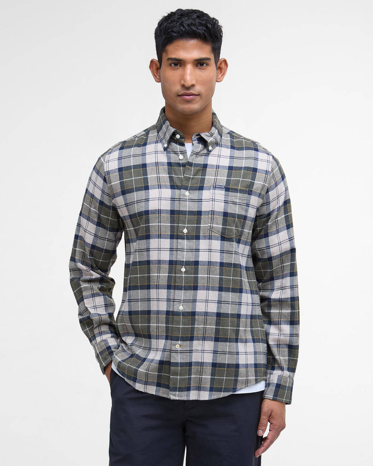 Barbour Shirt Woman Fortrose Forest Mist