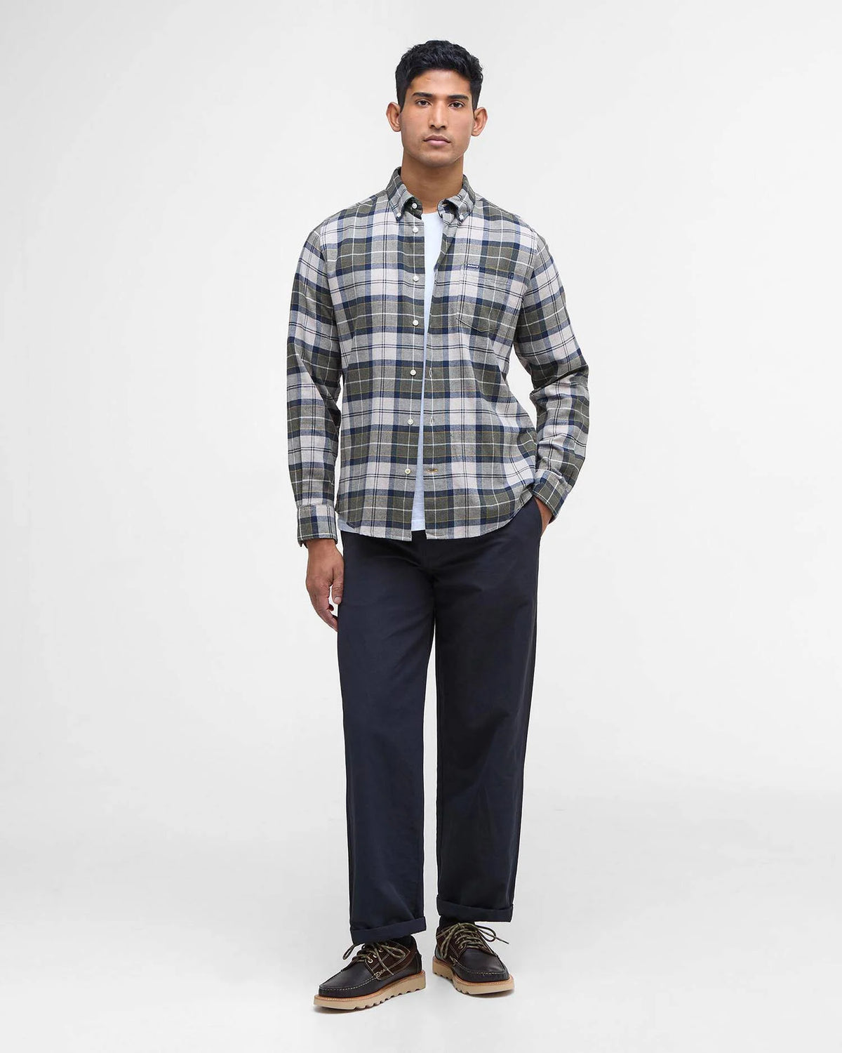 Barbour Shirt Woman Fortrose Forest Mist