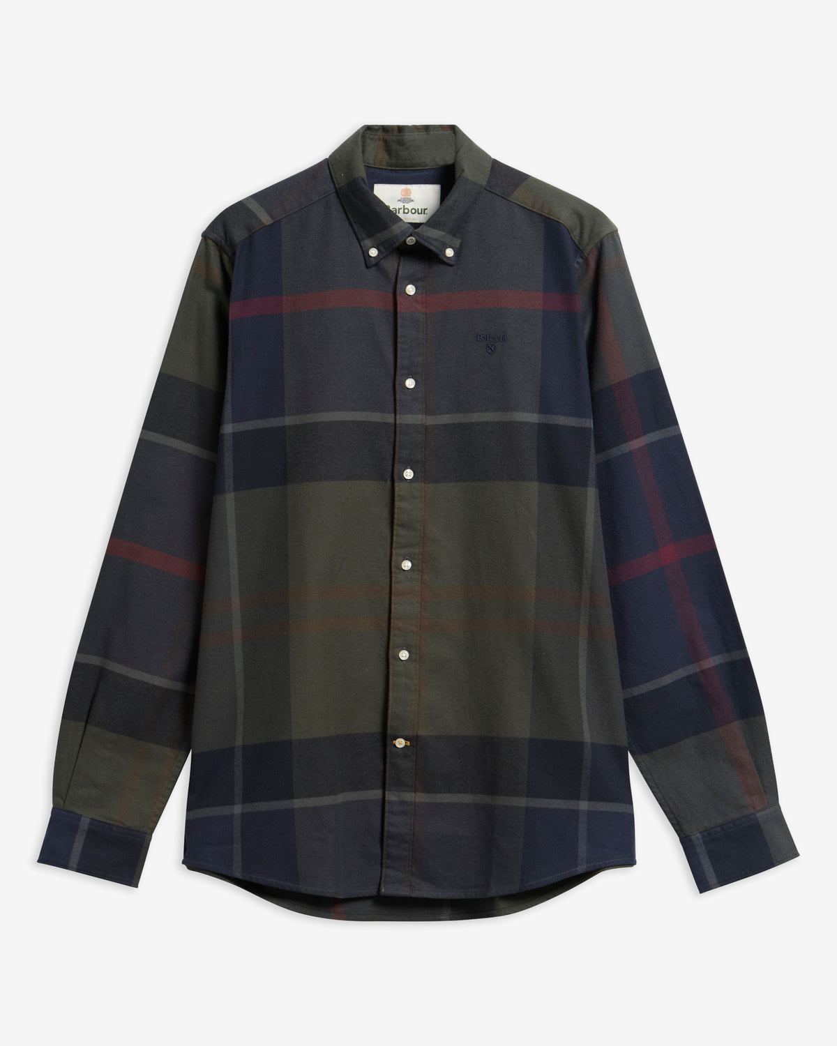 Barbour Shirt Man Iceloch Tailored Shadow Classic Tartan