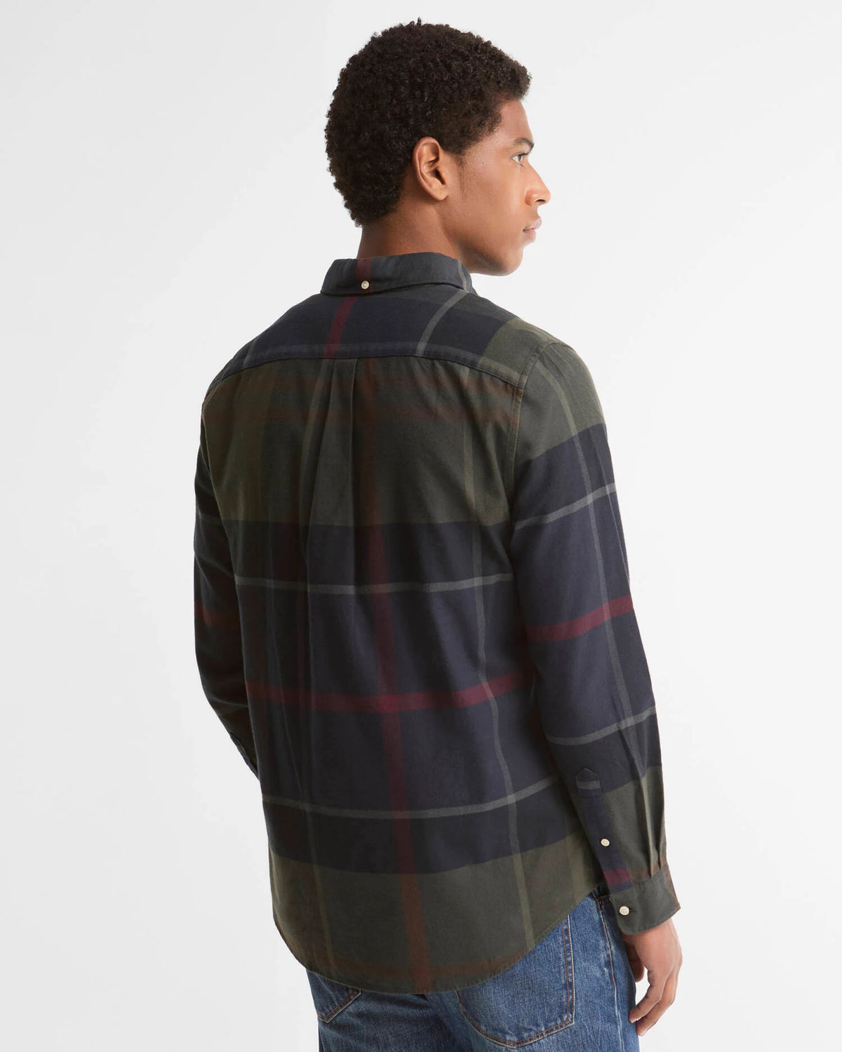 Barbour Shirt Man Iceloch Tailored Shadow Classic Tartan