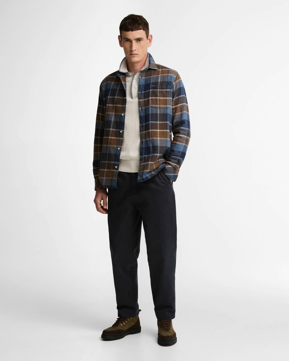 Barbour Shirt Woman Copswell Dark Sand