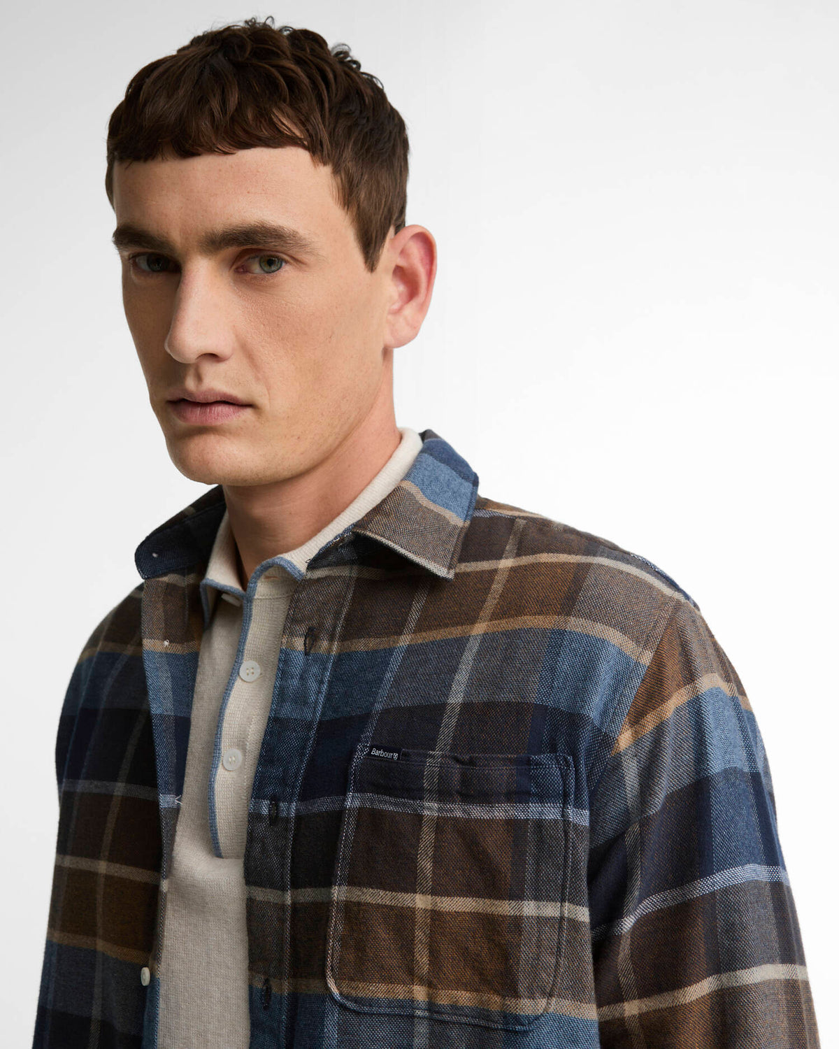 Barbour Shirt Woman Copswell Dark Sand