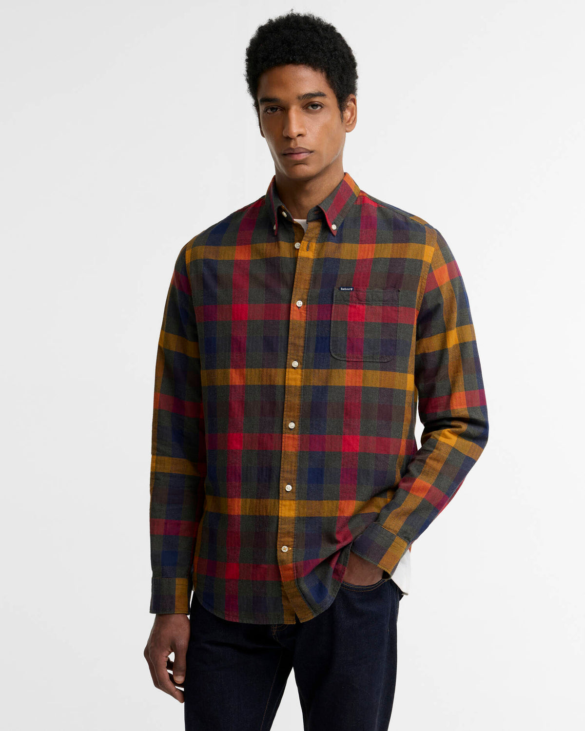 Barbour Shirt Man Danloch Tailored Classic Tartan