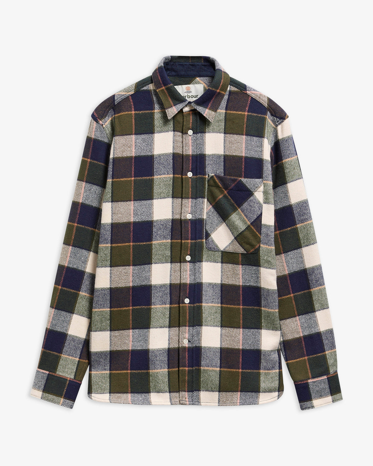 Barbour Shirt Man Bannock Olive