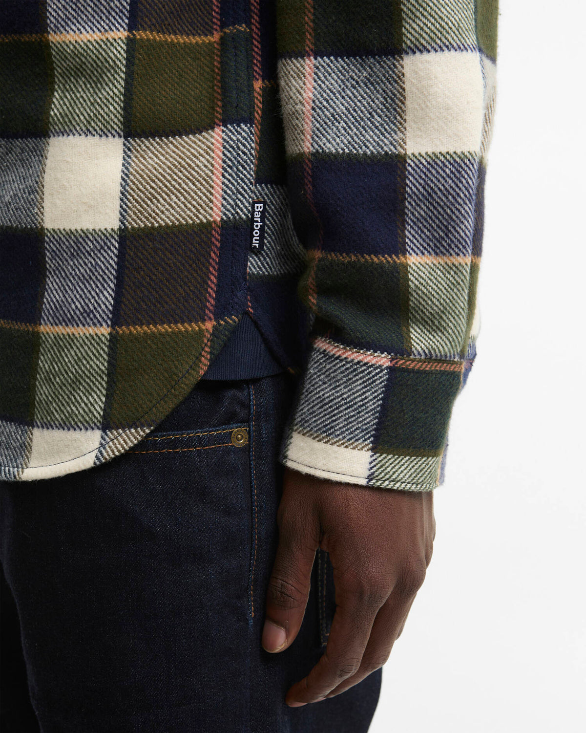 Barbour Shirt Man Bannock Olive
