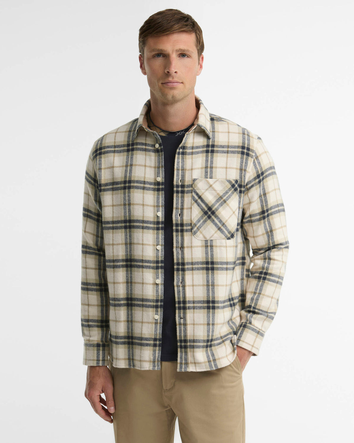 Barbour Shirt Woman Langton Ecru