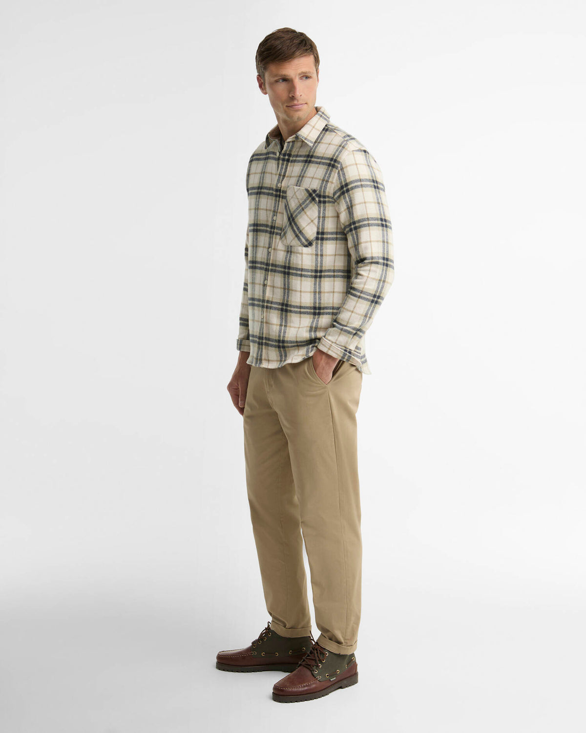 Barbour Shirt Woman Langton Ecru