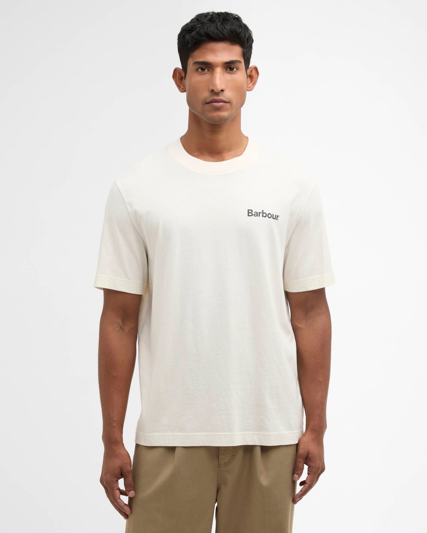 Barbour T-Shirt Man Packling Graphic Neutral