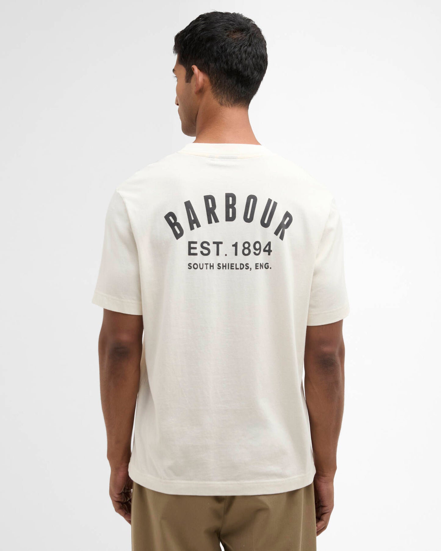 Barbour T-Shirt Man Packling Graphic Neutral