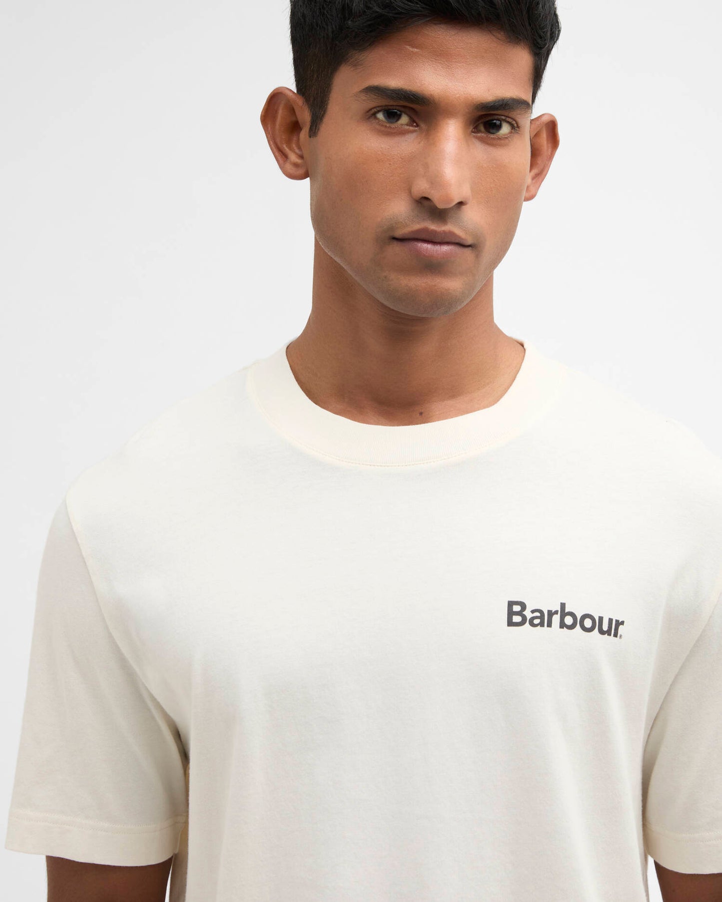Barbour T-Shirt Man Packling Graphic Neutral