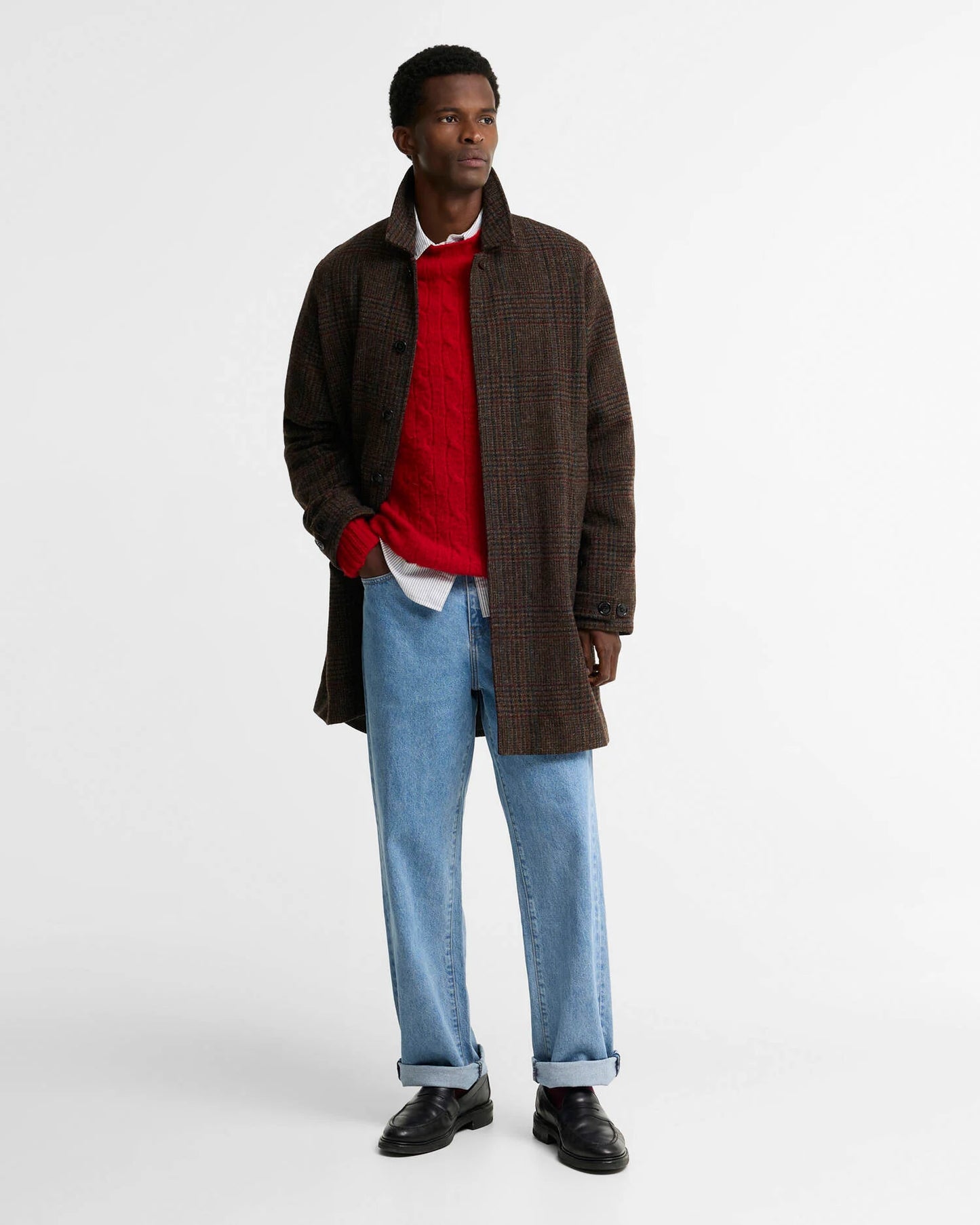 Barbour Jacket Man Overcoat Wool LC
