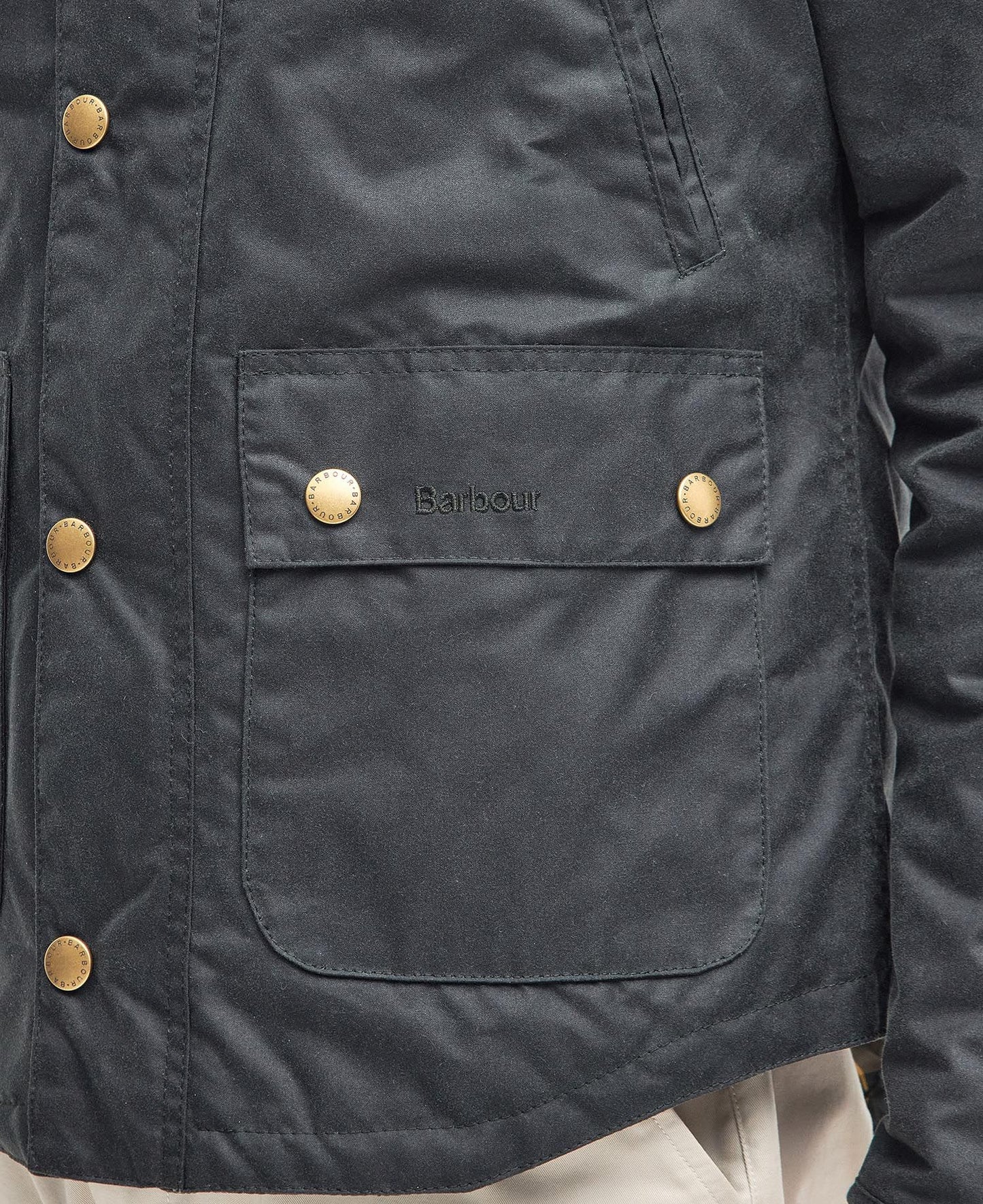 Barbour Jacket Man Reelin Wax Sage