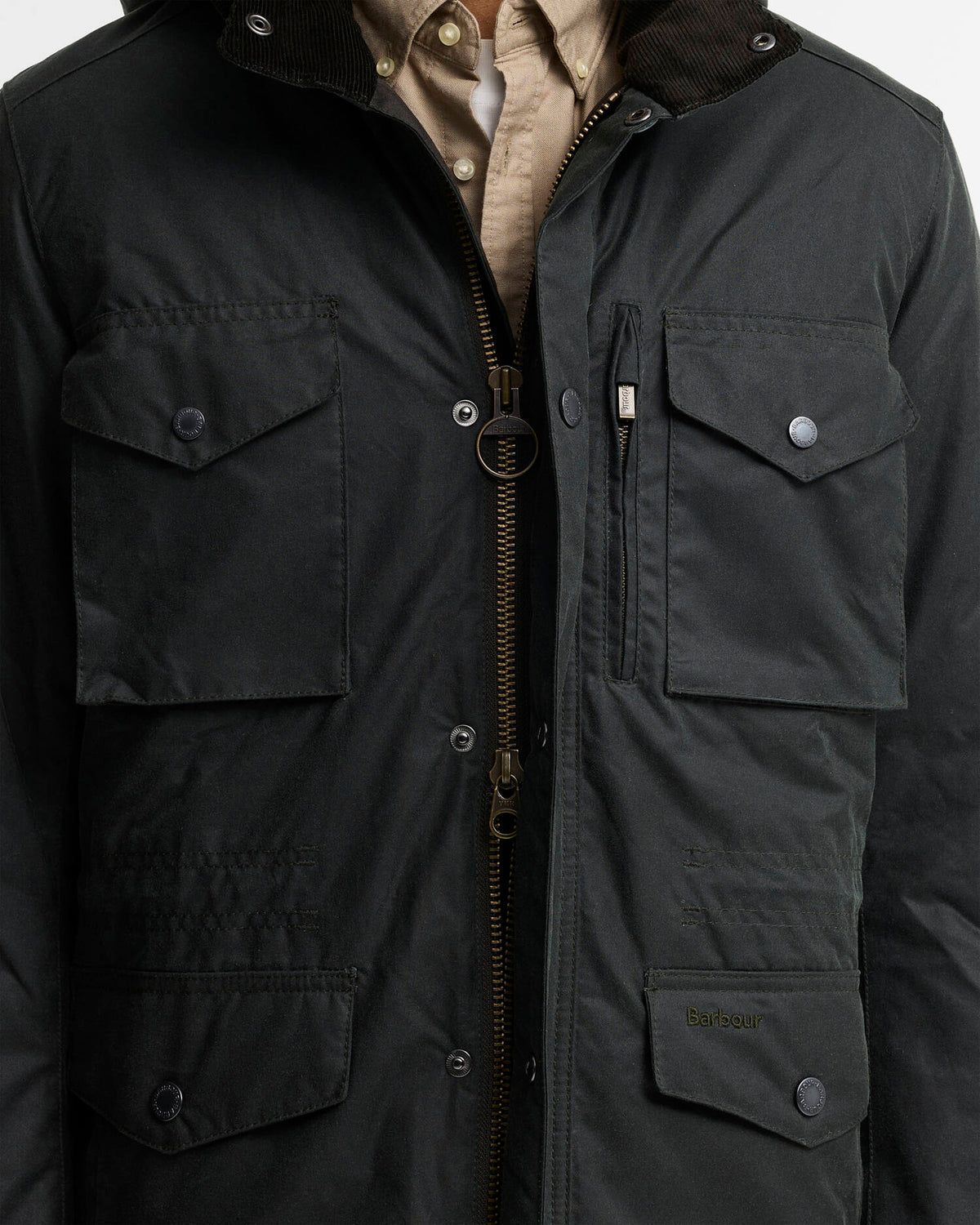 Barbour Jacket Man Winter Sapper Wax Sage