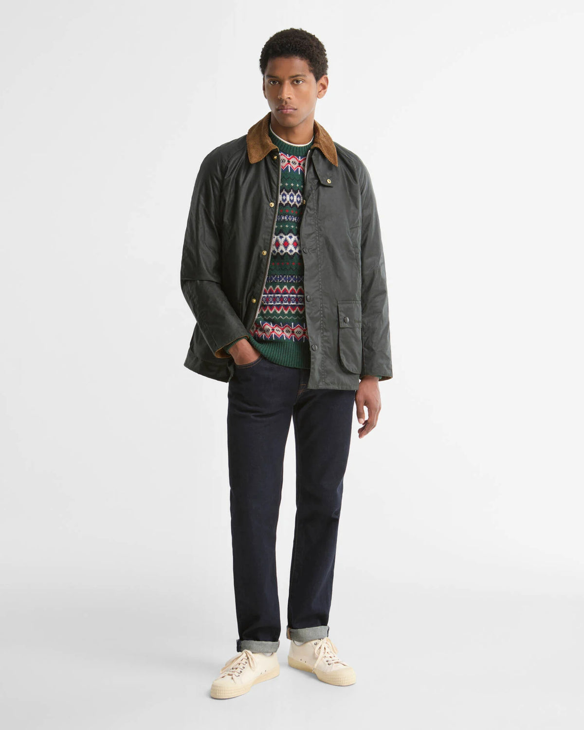 Barbour Jacket Man Ashby Sage