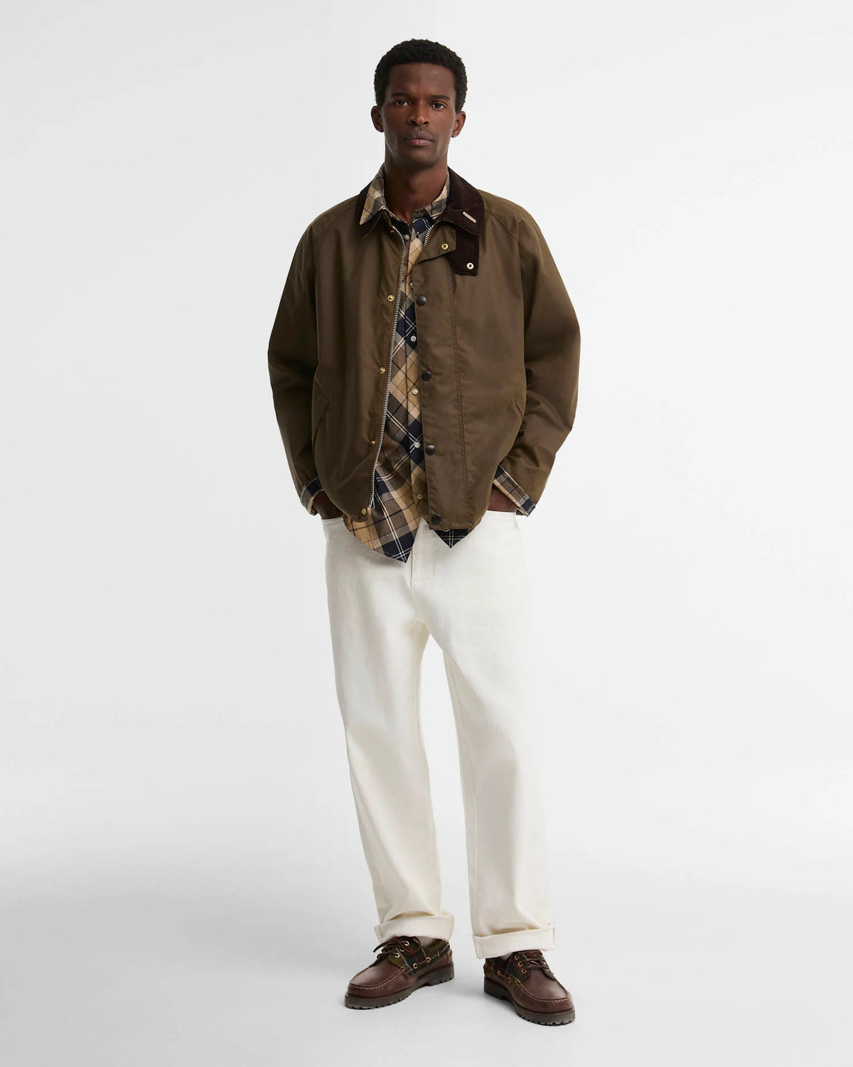 Barbour Jacket Man Icon Transport Brown