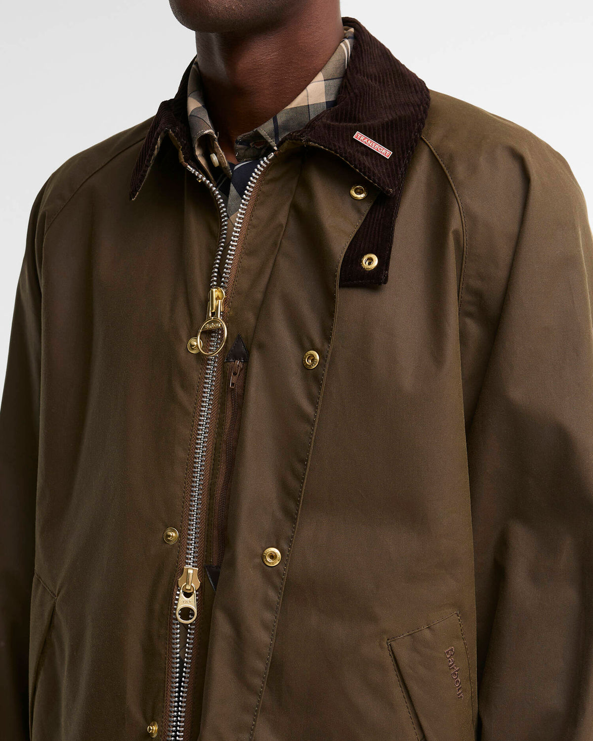 Barbour Jacket Man Icon Transport Brown