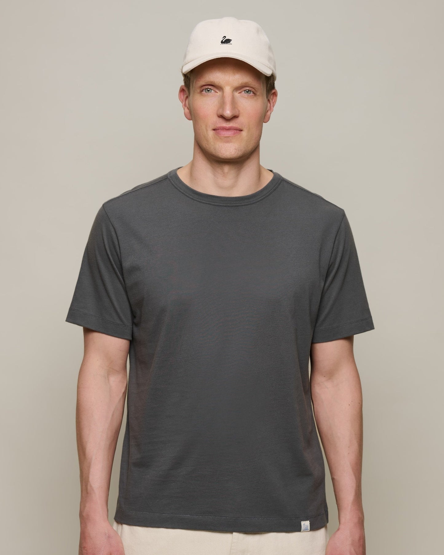 Merz b. Schawnen T-Shirt Man Cotton II Concrete