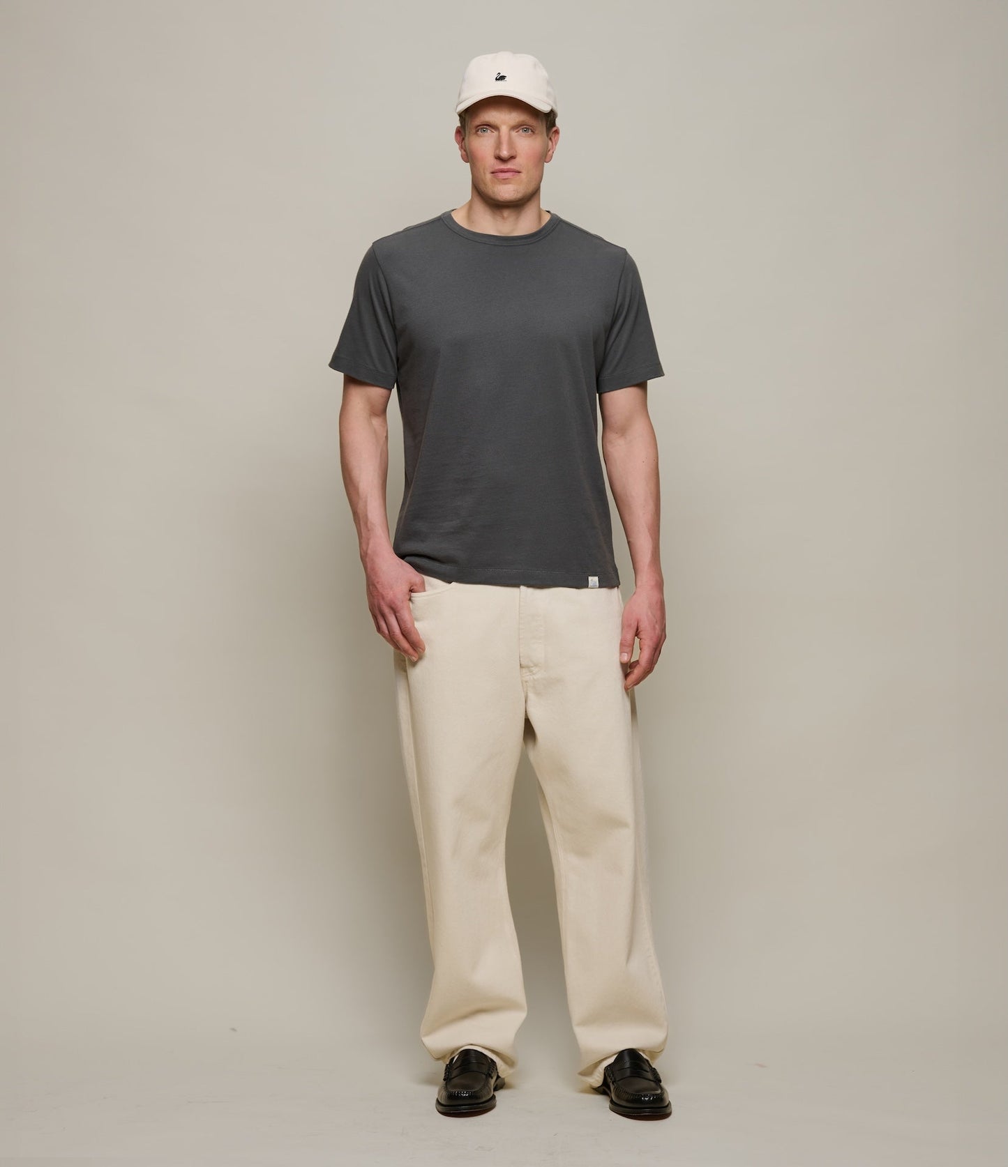 Merz b. Schawnen T-Shirt Man Cotton II Concrete