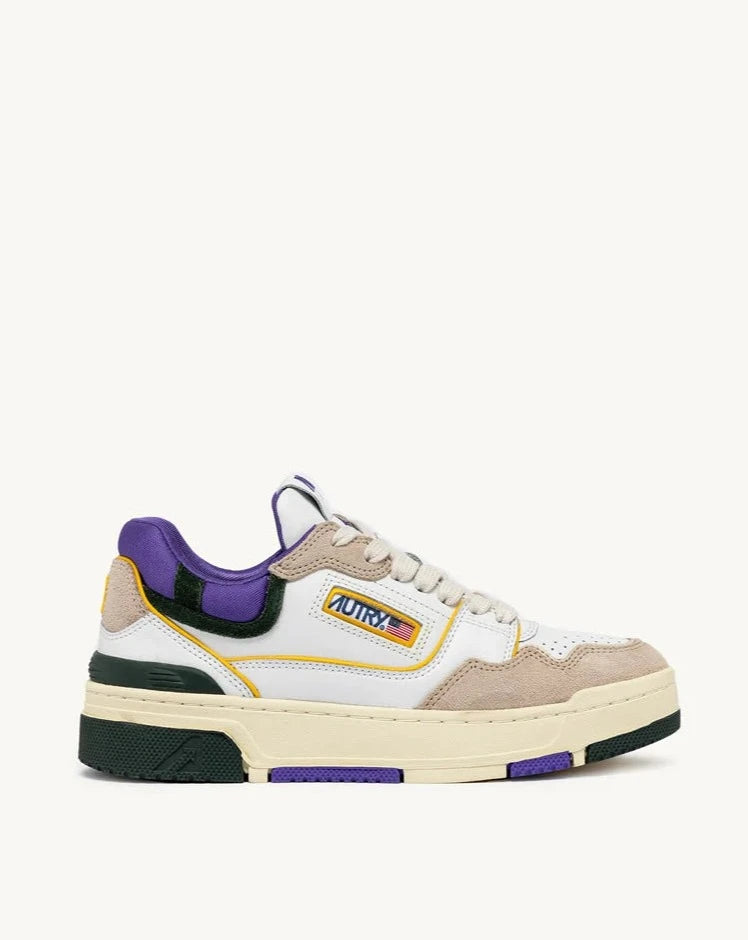 Autry MM36 White Ultra Violet/Brown Clc sneakers