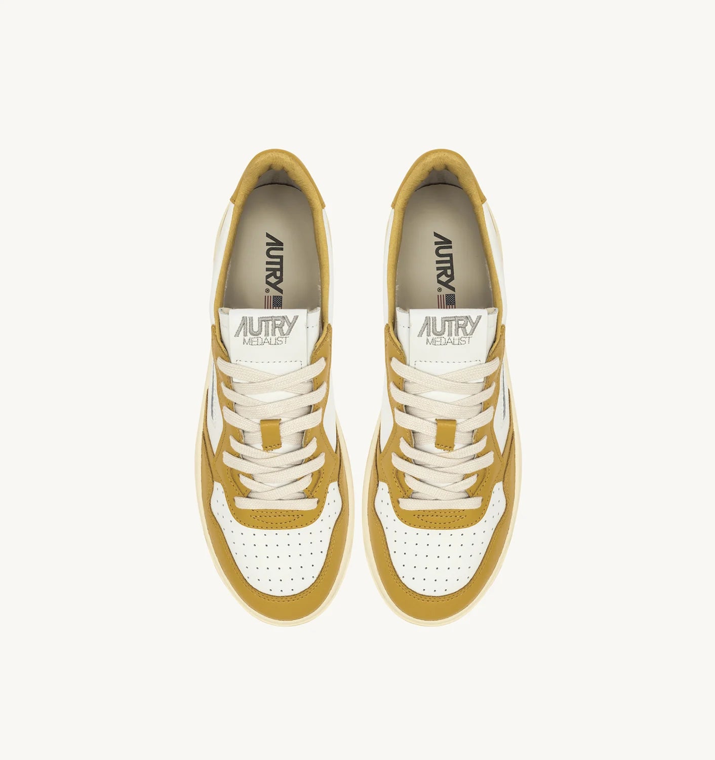 Autry WB50 White/Yellow Bicolor Sneakers