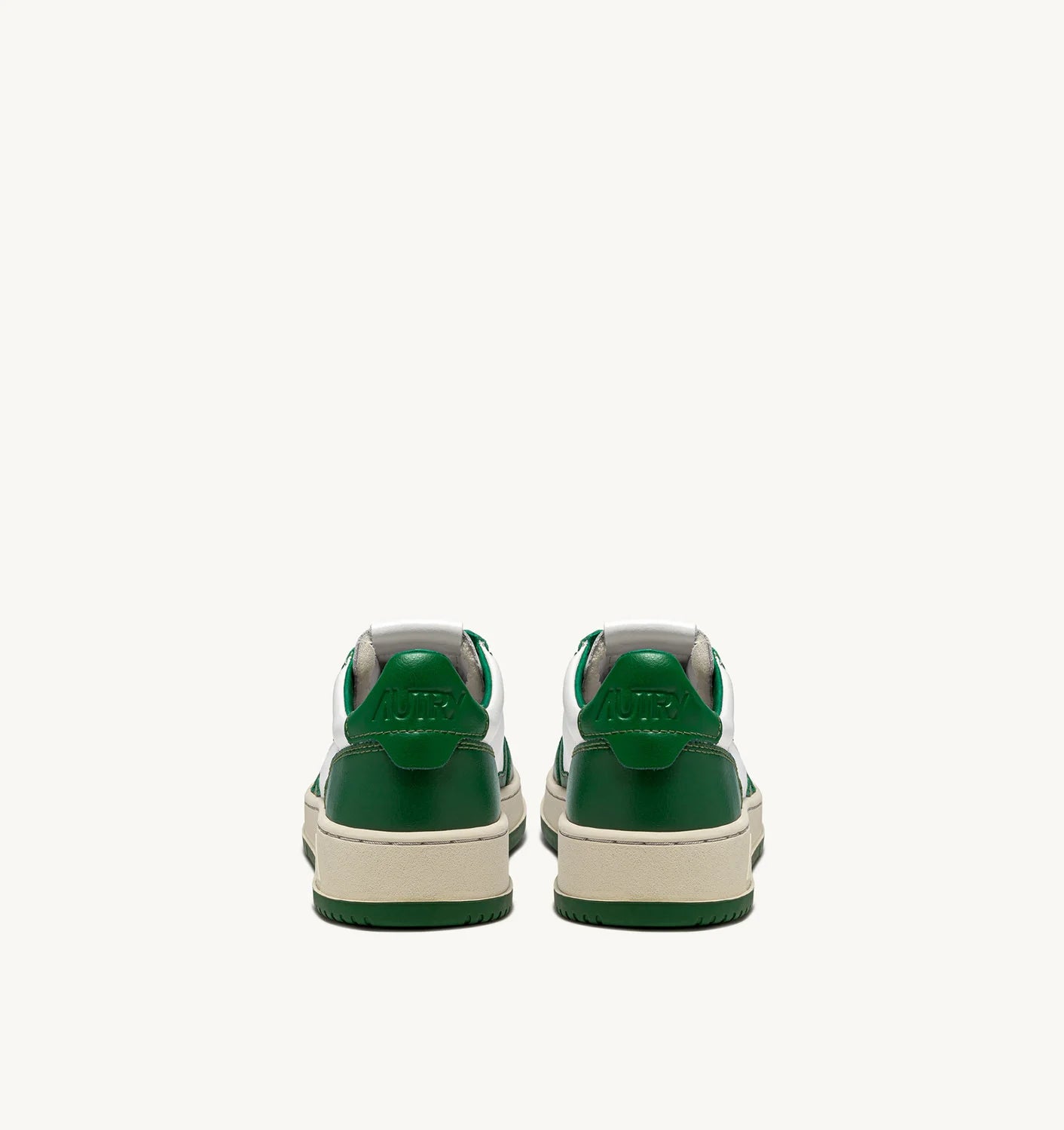 Autry WB03 White Green Bicolor Sneakers