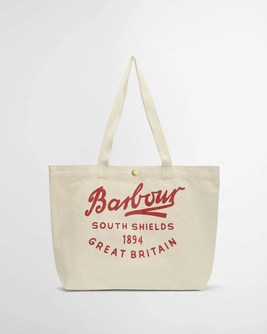 Barbour Bag Script Red Logo