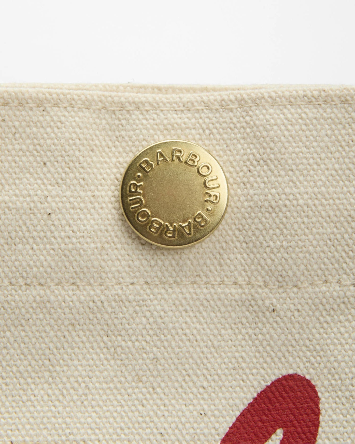Barbour Bag Script Red Logo