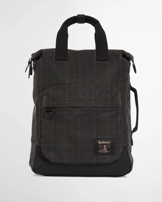 Barbour Bag Field Wax Tartan Backpack