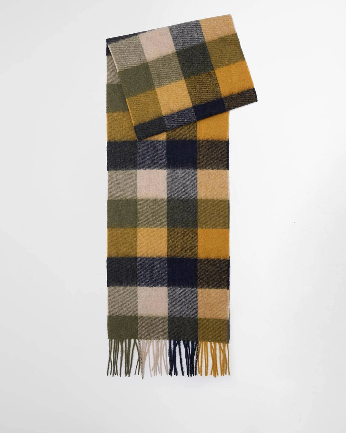 Barbour Scarf Large Tattersale Forest Mist