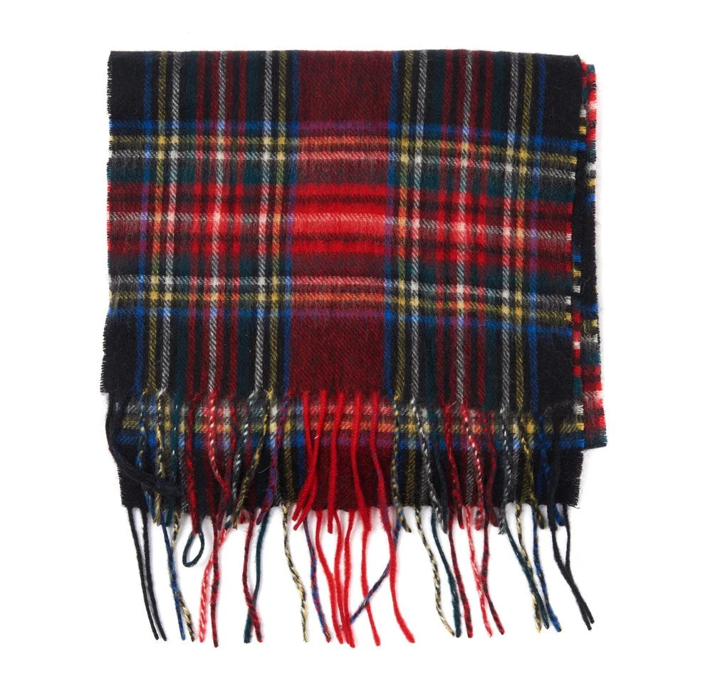 Barbour Scarf New Check Tartan Black Stewart