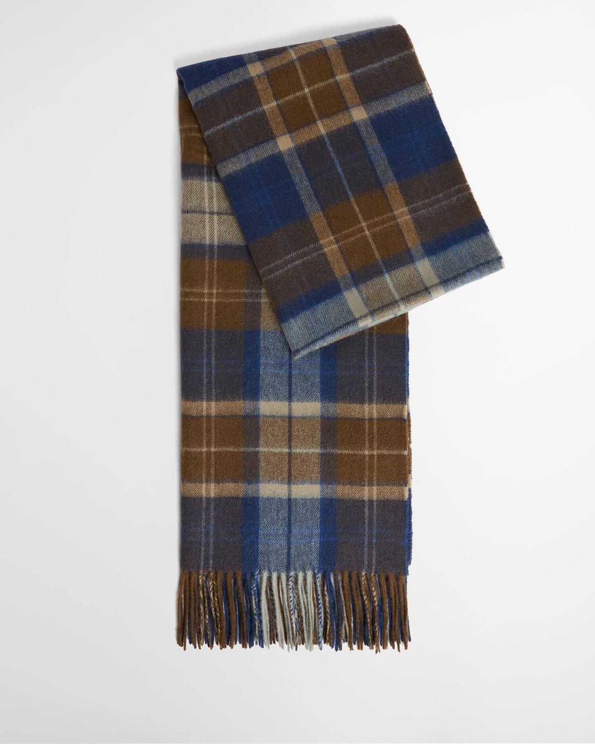 Barbour Scarf Brack Patchwork Navy Sandstone